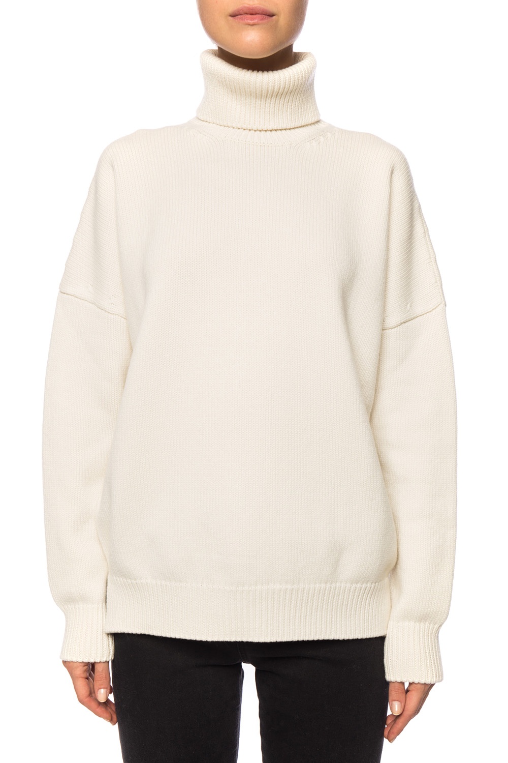 Cream Cashmere turtleneck sweater Loewe - Vitkac GB
